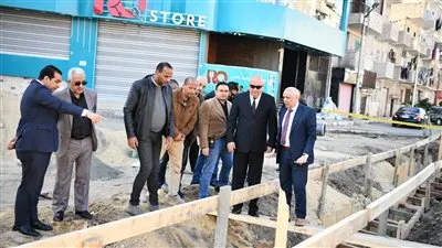 محافظ قنا يتفقد أعمال إصلاح الهبوط الأرضي بمنطقة الهلال الأحمر