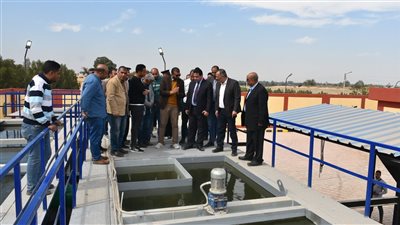 مياه الأقصر تجرى التشغيل التجريبي لمحطه مياه المنشآت الشرطيه