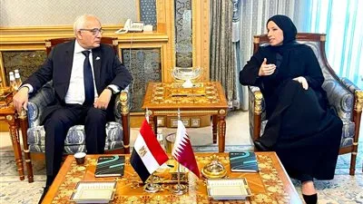 “حجازي” يلتقي وزيرة التربية والتعليم والتعليم العالي بدولة قطر لبحث التعاون 