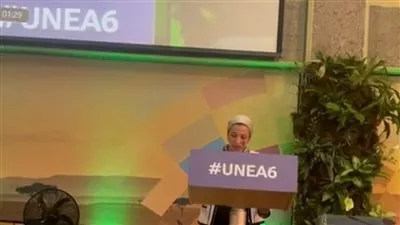 وزيرة البيئة تلقى كلمة مصر خلال مشاركتها فى اجتماع الجمعية العامة للأمم المتحدة للبيئة