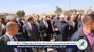 محافظ بني سويف ووزير الأوقاف يفتتحان أول سوق للسيارات بالصعيد