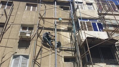 استمرار أعمال رفع كفاءة وتطوير مساكن النبي موسى والدريسة بالسويس