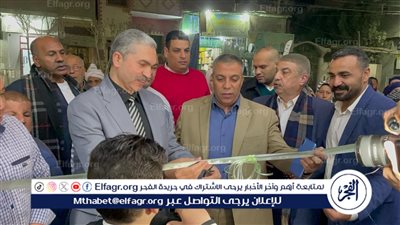 رئيس مركز إبشواي ومدير مديرية التموين يفتتحان معرض أهلا رمضان بقرية العجميين 