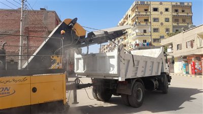 رفع 430 طن قمامة خلال حملات نظافة ببعض مراكز محافظة أسيوط