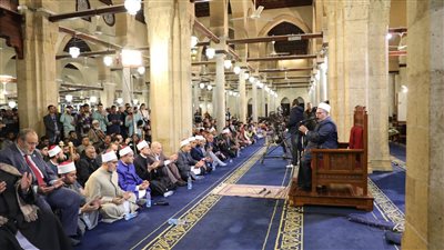 درس التراويح بالجامع الأزهر يستبشر بنصرٍ لإخواننا في فلسطين خلال شهر رمضان