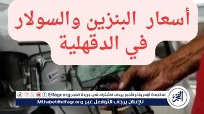 أسعار السولار والبنزين في محافظة الدقهلية 