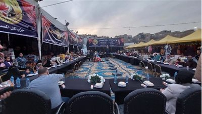 حماة الوطن بالقاهرة يقيم حفل إفطار جماعي لأهالي الزاوية الحمراء