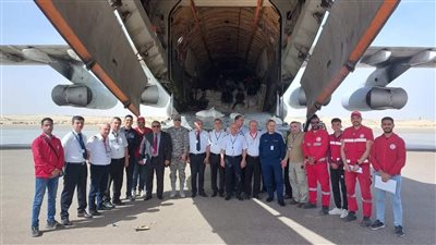 سفير أرمنيا بالقاهرة يستقبل مساعدات بلاده المرسلة إلى قطاع غزة 