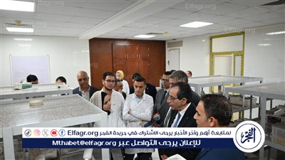 رئيس جامعة الفيوم يتفقد عددًا من أقسام كلية الزراعة