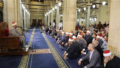 درس التراويح بالجامع الأزهر يبين فضل لا إله إلا الله