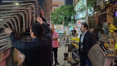 رفع 220 حالة اشغال وتعديات بشوارع العمرانية لتحقيق السيولة المرورية