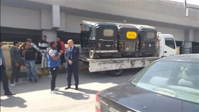 ضبط والتحفظ على 19 مركبة توك توك مخالفة تسير عكس الاتجاه بالعمرانية