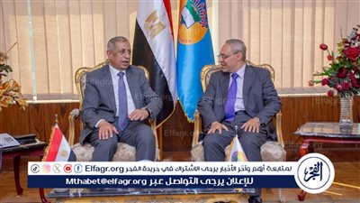 رئيس جامعة طنطا يستقبل رئيس الأكاديمية العربية للعلوم والتكنولوجيا والنقل البحري