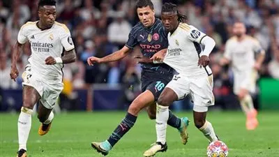 ريال مدريد يقلب تأخره إلى تقدم على مانشستر سيتي بهدفين في الشوط الأول