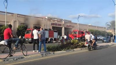 اندلاع حريق في غرفة عمال بقرية سياحية ببورسعيد