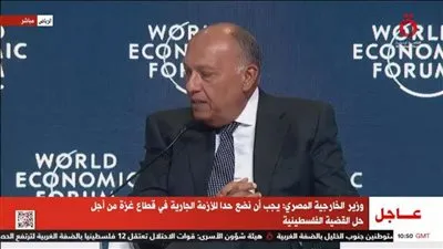 وزير الخارجية يطالب بحل دائم للقضية الفلسطينية لوقف دائرة العنف في المنطقة (فيديو)