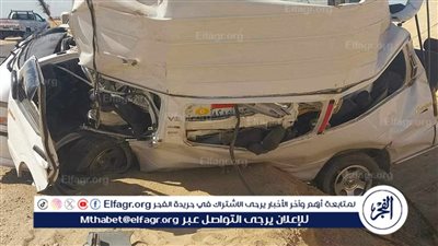 مصرع سائق إثر انقلاب سيارته على طريق الزيتون بالسادات في المنوفية