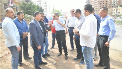 محافظ الغربية يتفقد أعمال تطوير طريق طنطا محلة منوف