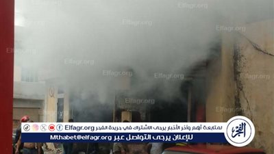 إصابة شخص وتفحم ورشة دوكو في حريق بالإسكندرية 