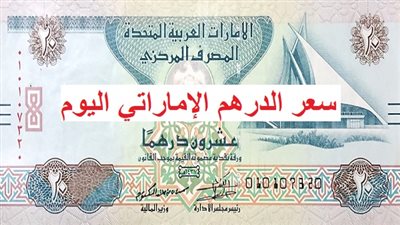 سعر الدرهم الإماراتي في البنك المركزي المصري اليوم الاحد 30/3/2025