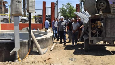 محافظ أسيوط يتفقد أعمال إنشاء محطة معالجة صرف صحي المسعودي بمركز أبوتيج