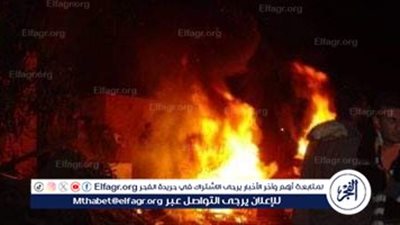 الحماية المدنية تسيطر علي حريق هائل في محل زيوت بالاقصر