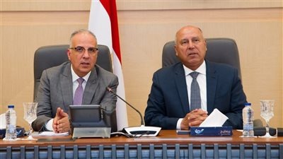 وزيرا الرى والنقل يناقشان موقف المشروعات والتنسيقات المشتركة بين الوزارتين