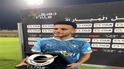 مصطفى فتحي رجل مباراة بيراميدز أمام الإسماعيلي في الدوري المصري