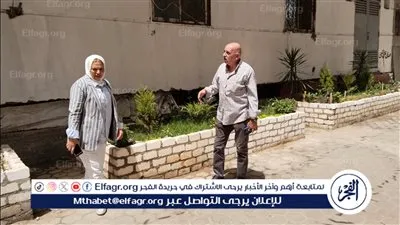 رسومات جمالية وعبارات وطنية.. رصف وتطوير شارع غرب السكة في العمرانية |شاهد
