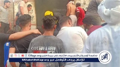 الحماية المدنية تخمد حريق هائل داخل مخزن بأبو النمرس