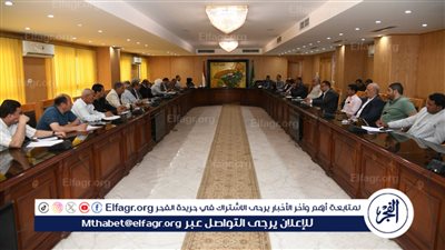 إعداد تقارير أسبوعية دقيقة.. محافظ الفيوم يجتمع بالتنفيذيين للتأكيد على الجدية فى العمل