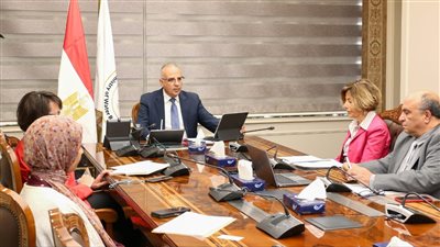 وزير الري يلتقى رئيس لجنة الرى بغرفة الصناعة الفرنسية