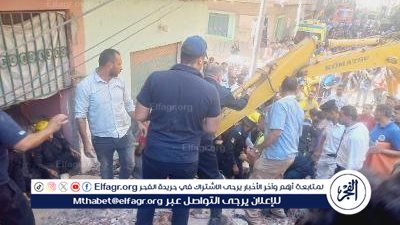 إستخراج 3 مصابين من بين أنقاض العقار المنهار بمدينة ميت غمر في الدقهلية