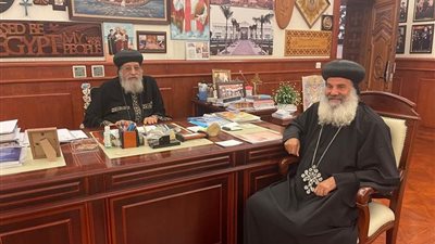 قداسة البابا تواضروس الثاني يستقبل نيافة الأنبا برنابا أسقف تورينو وروما بإيطاليا