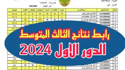 استعلم الآن.. نتائج الثالث متوسط 2024 دور اول عبر موقع نتائجنا الالكتروني results.mlazemna.com بالاسم