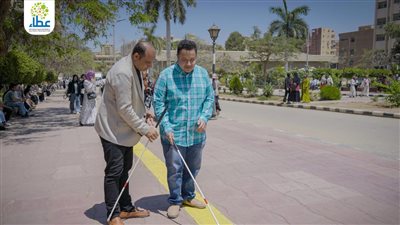 نجاح صندوق عطاء في تركيب أول مسارات للطلبة المكفوفين وضعاف البصر بجامعة الزقازيق