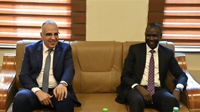 وزير الري ونظيره الجنوب سوداني يبحثان موقف مشروعات التعاون الثنائي بين البلدين