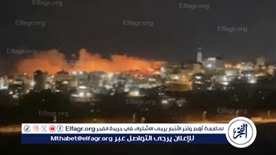 عاجل:- حريق ضخم قرب قاعدة 