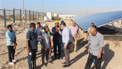  رئيس مياه الأقصر يتفقد محطة الطاقة الشمسية ومعالجة صرف صحى الرواجح بالقرنه