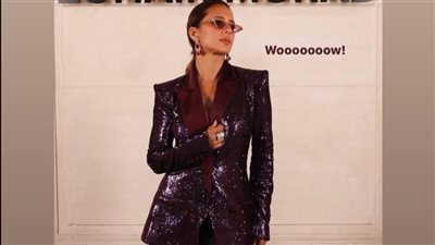 ببدلة بنفسجية.. نيللي كريم تخطف أنظار جمهورها 