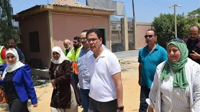 رئيس جامعة بنها يتفقد منشآت الجامعة الجديدة