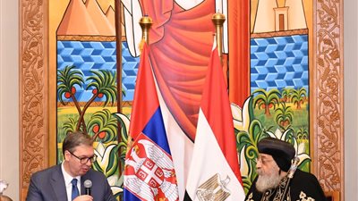 البابا تواضروس الثاني يستقبل رئيس صربيا