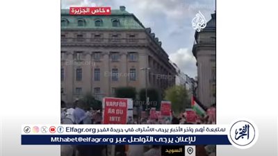 شاهد| مظاهرة داعمة لغزة أمام مقر الخارجية بستوكهولم في السويد