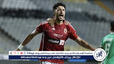  وسام أبو علي يفتتح أهداف الأهلي أمام سيراميكا كليوباترا 