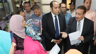 محافظ المنوفية يتفقد المركز التكنولوجي لمتابعة نسب الإنجاز بملف التصالح
