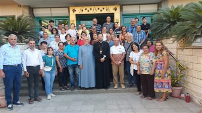 الأنبا باخوم يشارك في أمسية لجنة الأسرة بالإيبارشية