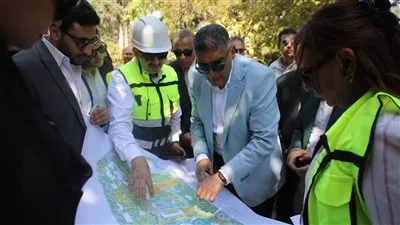 محافظ الجيزة يتفقد أعمال إنشاء نفق المشاة الرابط بين حديقتى الأورمان والحيوان