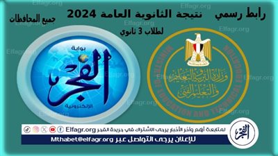 دليلك الكامل PDF.. لينك شغال نتيجة الثانوية العامة برقم الجلوس 2024 عبر بوابة الفجر + موقع التربية والتعليم