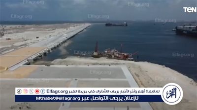 شاهد| أحدث تصوير جوي لمحطة الحاويات على رصيف ١٠٠ بميناء الدخيلة