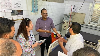 وكيل صحة أسيوط يقوم بزيارة مفاجئة لمستشفى الحميات بحي غرب 